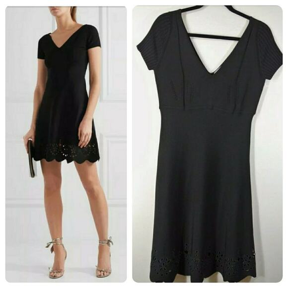 valetino Dresses & Skirts - EW RED Valentino Embroidered knitted mini dress